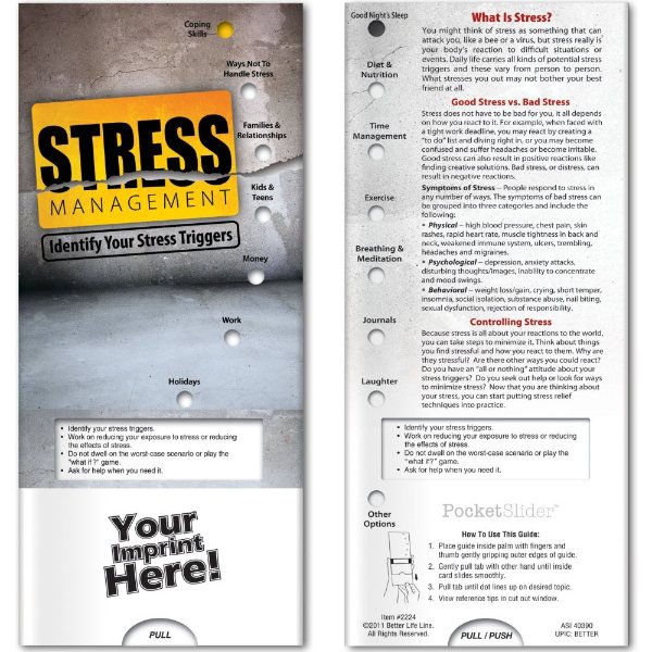 Multicolor color option for Pocket Slider   Stress Management: Identify Your Stress Triggers