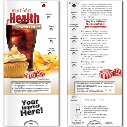 Main photo of Pocket Slider   Your Child's Health: Preventing Obesity