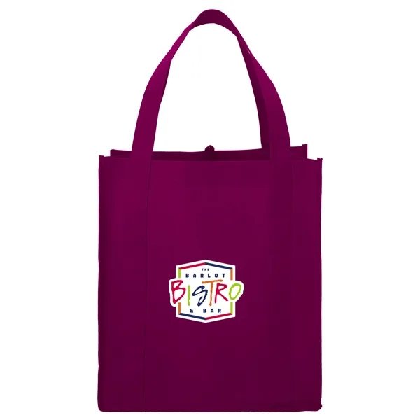 Burgundy (Bu) color option for Little Juno Non Woven Grocery Tote