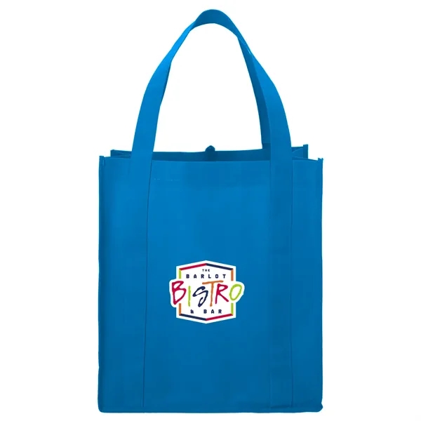 Process Blue (Pbl) color option for Little Juno Non Woven Grocery Tote