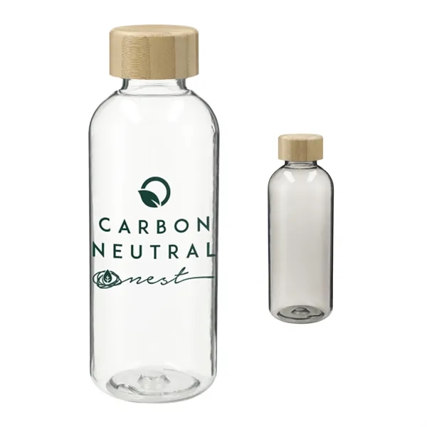 Clear (Cl) color option for Sona 22oz Rpet Reusable Bottle W/ Fsc® 100% Bamboo Lid