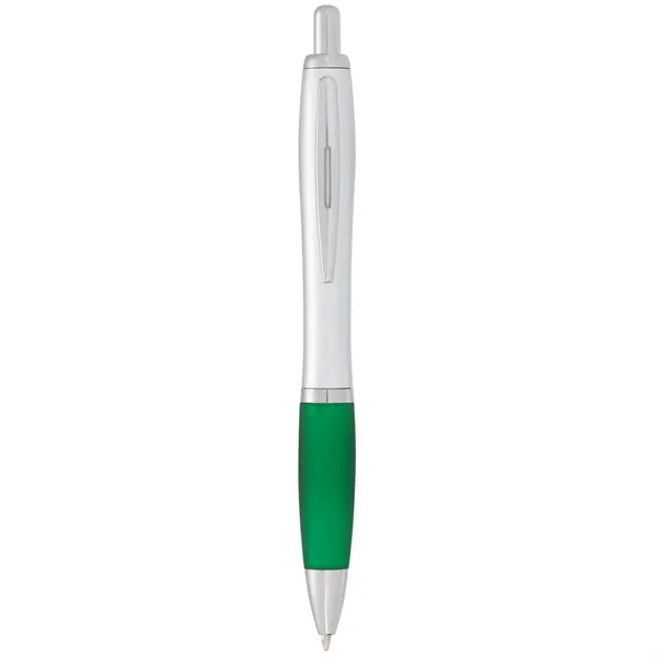 Silver Barrel W/Green Grip (Sigr) color option for Nash Retractable Ballpoint Pen