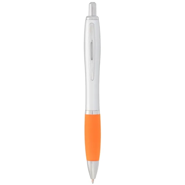 Silver Barrel W/Orange Grip (Sior) color option for Nash Retractable Ballpoint Pen
