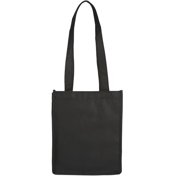 Black (Bk) color option for Mini Elm Non Woven Tote