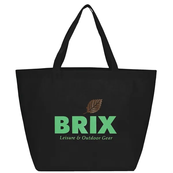Black (Bk) color option for Ya Ya Budget Non Woven Shopper Tote