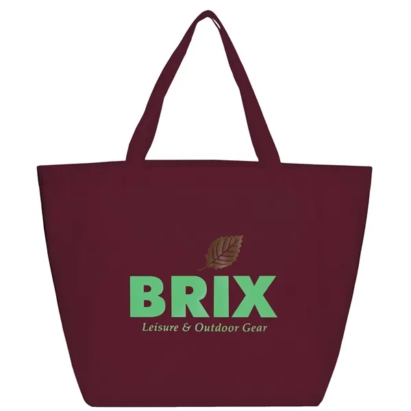 Burgundy (Bu) color option for Ya Ya Budget Non Woven Shopper Tote
