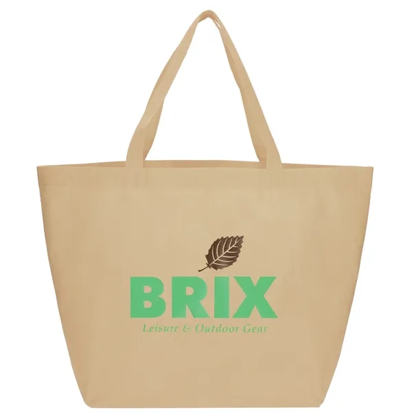 Cream (Cr) color option for Ya Ya Budget Non Woven Shopper Tote