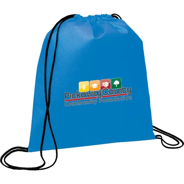 Process Blue (Pbl) color option for Evergreen Non Woven Drawstring Bag