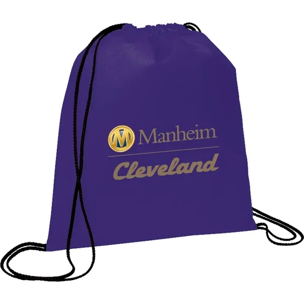 Purple (Pu) color option for Evergreen Non Woven Drawstring Bag