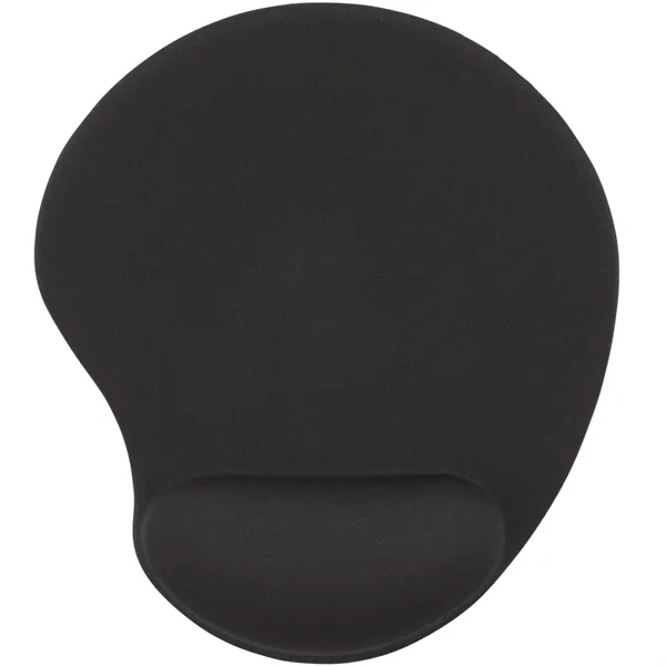 Black (Bk) color option for Solid Jersey Gel Mouse Pad / Wrist Rest