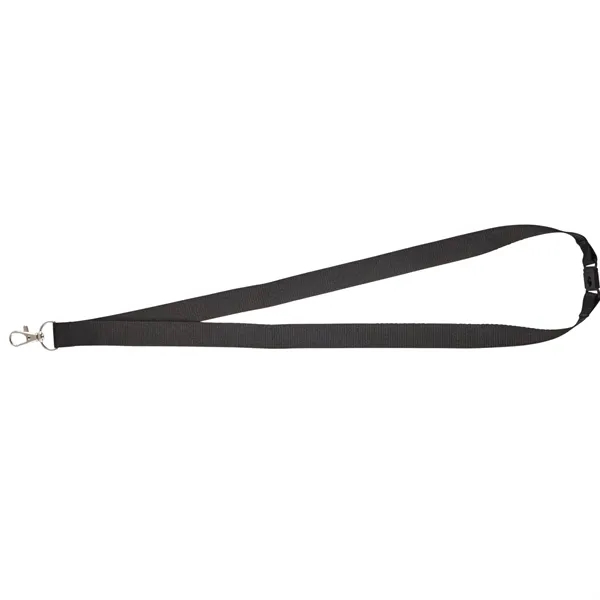 Black (Bk) color option for Breakaway Swivel Lobster Clasp Lanyard