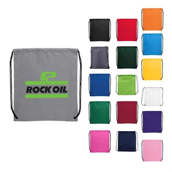 Gray (Gy) color option for Oriole Polyester Drawstring Bag