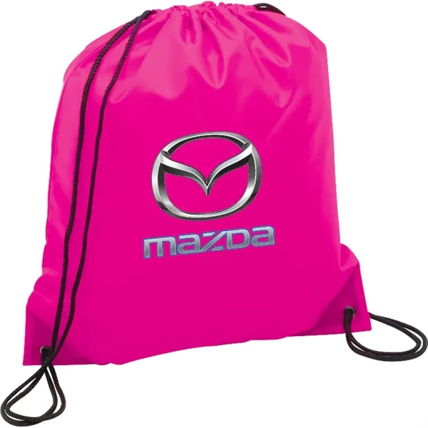Magenta color option for Oriole Polyester Drawstring Bag