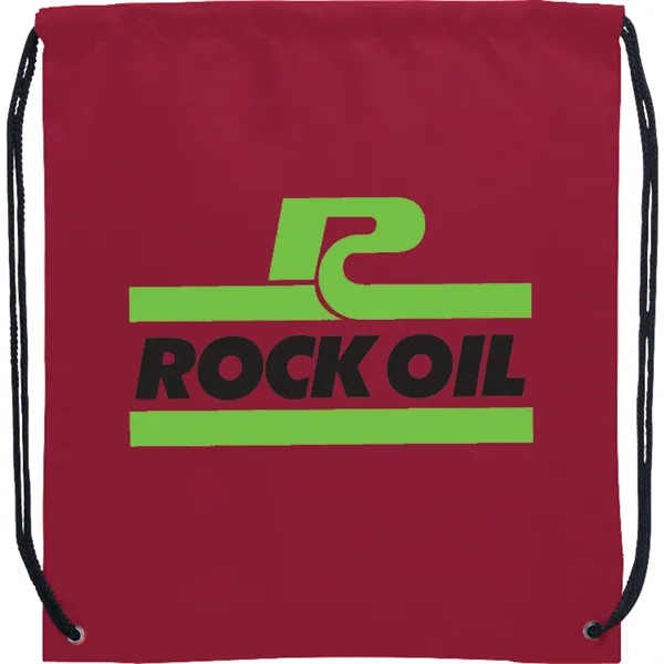 Maroon Ma color option for Oriole Polyester Drawstring Bag