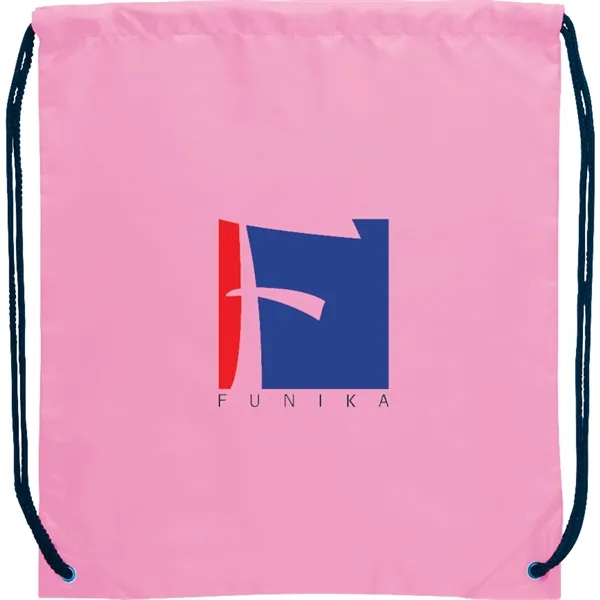 Pink (Pk) color option for Oriole Polyester Drawstring Bag