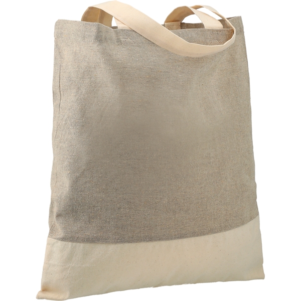 Gray color option for Split Recycled 5oz Cotton Twill Convention Tote