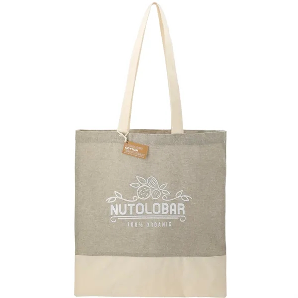 Gray (Gy) color option for Split Recycled 5oz Cotton Twill Convention Tote