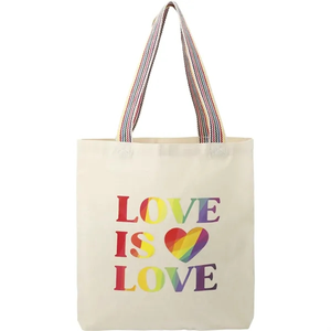 Photo of Rainbow Recycled 6oz Cotton Convention Tote