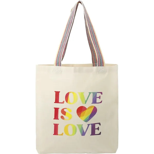 Main photo of Rainbow Recycled 6oz Cotton Convention Tote