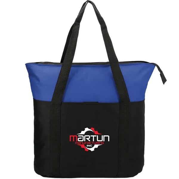 Blue (Bl) color option for Heavy Duty Zippered Convention Tote