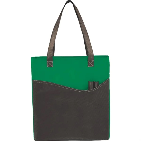 Green/Black(Gr) color option for Rivers Pocket Non Woven Convention Tote