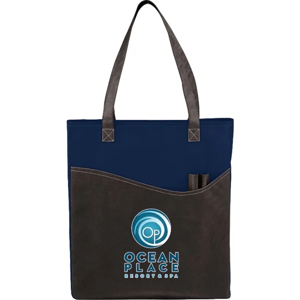 Navy (Ny) color option for Rivers Pocket Non Woven Convention Tote