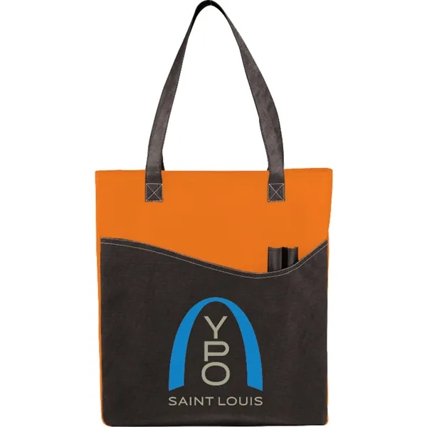 Orange (Or) color option for Rivers Pocket Non Woven Convention Tote