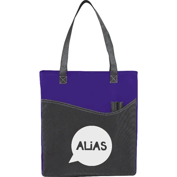 Purple (Pp) color option for Rivers Pocket Non Woven Convention Tote