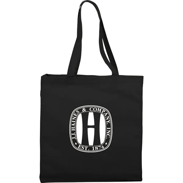 Black (Bk) color option for Odessa 8oz Cotton Canvas Tote