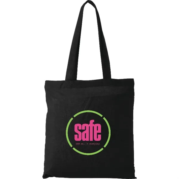 Black (Bk) color option for Carolina 4oz Cotton Canvas Tote