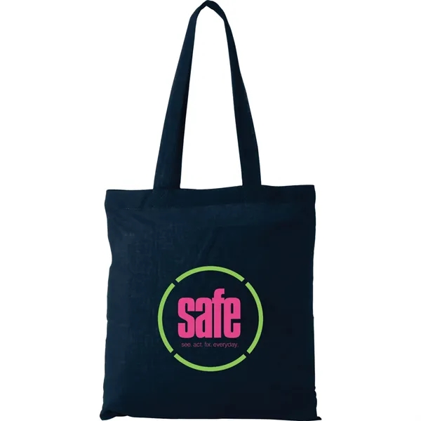 Navy Blue (Nbl) color option for Carolina 4oz Cotton Canvas Tote