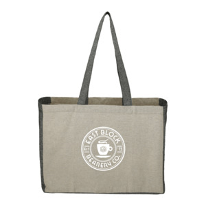Photo of Recycled Cotton Contrast Side Shopper Tote