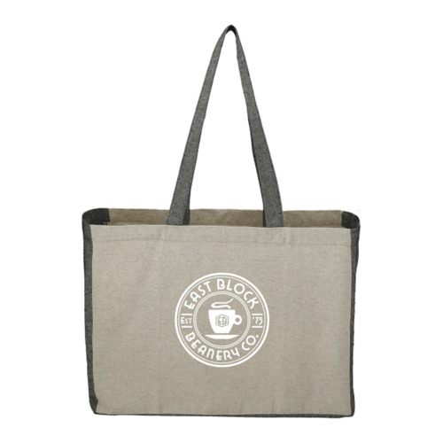 Photo of Recycled Cotton Contrast Side Shopper Tote
