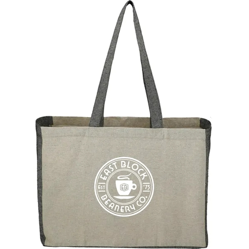 Main photo of Recycled Cotton Contrast Side Shopper Tote