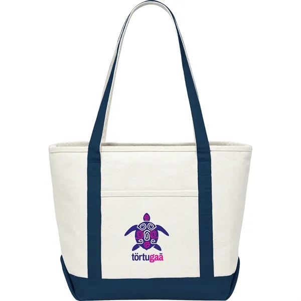 Blue (Bl) color option for Baltic 18oz Cotton Canvas Boat Tote