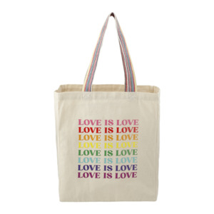 Photo of Rainbow Recycled 8oz Cotton Grocery Tote