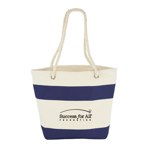 Photo of Capri Stripes 12oz Cotton Canvas Shopper Tote
