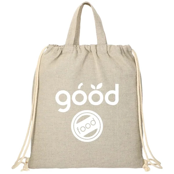 Natural (Nt) color option for Recycled 4oz Cotton Drawstring Bag