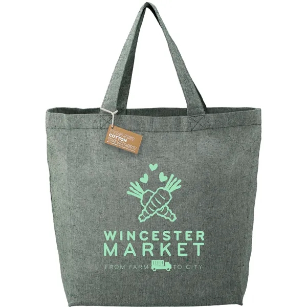 Dark Green color option for Recycled 5oz Cotton Twill Grocery Tote