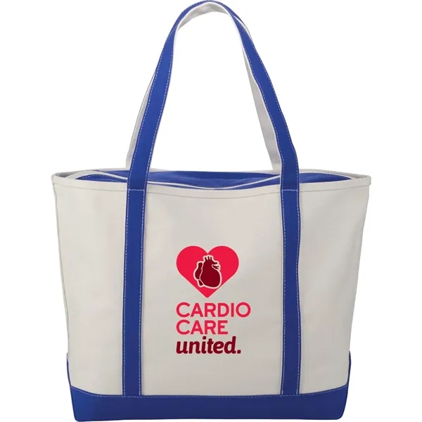 Royal (Ryl) color option for Baltic 24oz Cotton Canvas Tall Zippered Boat Tote