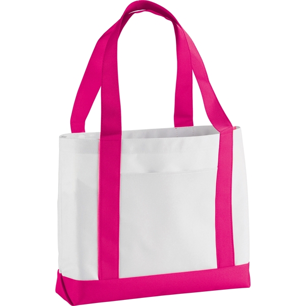 Magenta color option for Large Canvas Boat Tote Bag