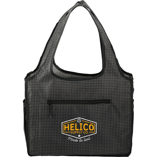 Black (Bk) color option for Grid Bungalow Tote