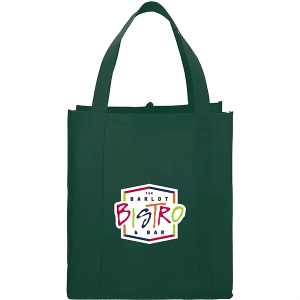 Hunter Green (Hgr) color option for Hercules Non Woven Grocery Tote