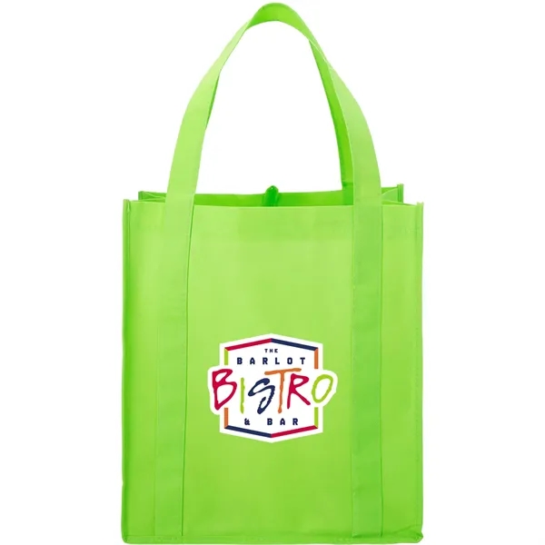 Lime Green (Lgr) color option for Hercules Non Woven Grocery Tote