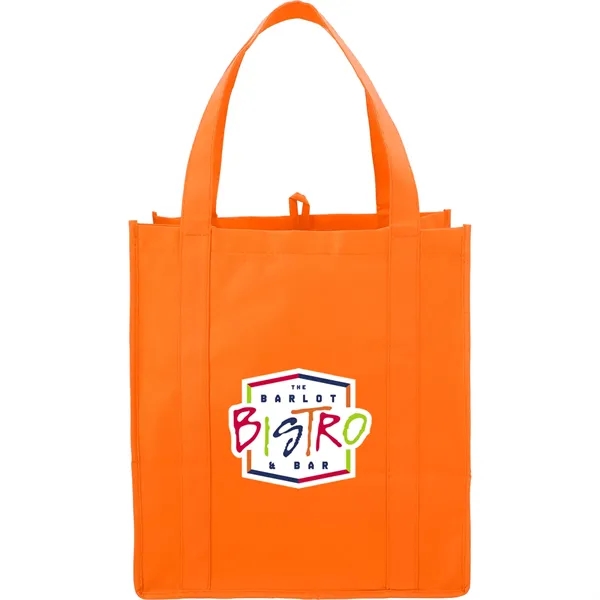 Orange (Or) color option for Hercules Non Woven Grocery Tote