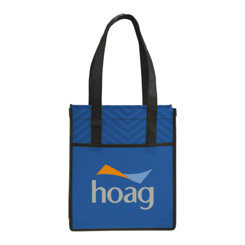 Photo of Printed Chevron Non Woven Shopper Tote