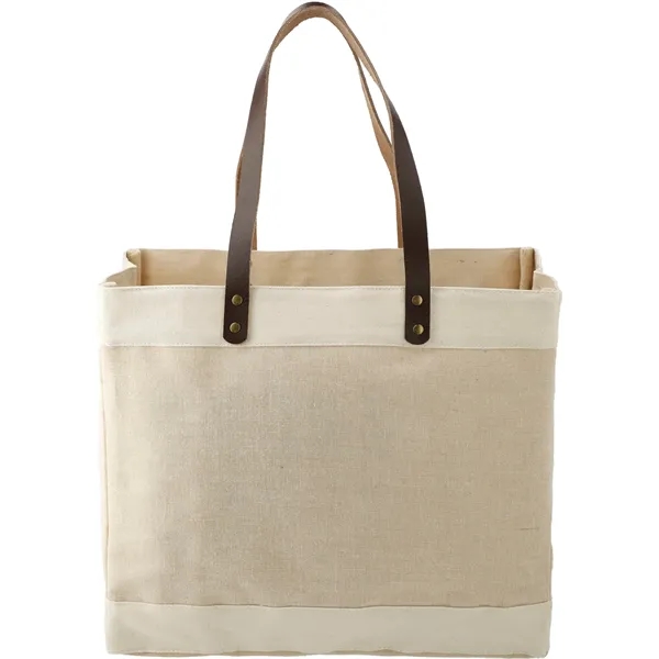 Natural (Nt) color option for Westover Premium Market Tote