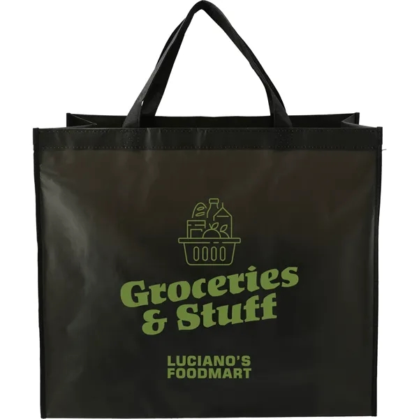 Black (Bk) color option for Double Laminated Wipeable Jumbo Tote