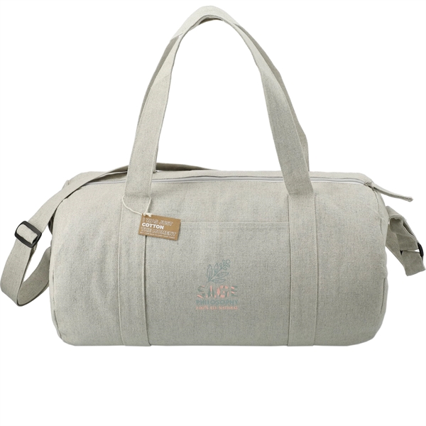 Gray (Gy) color option for Repose 10oz Recycled Cotton Barrel Duffle Bag