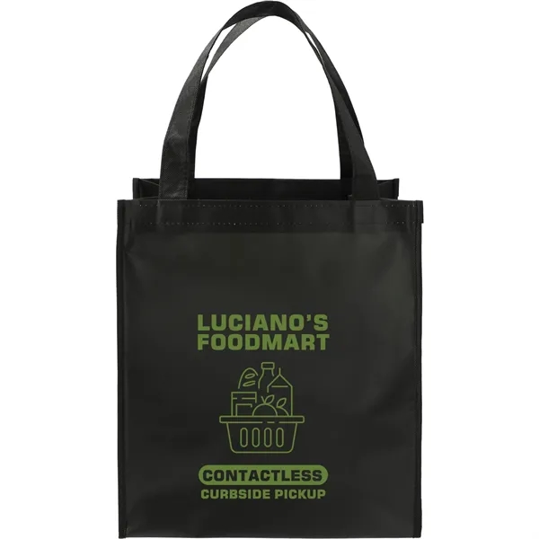 Black (Bk) color option for Double Laminated Wipeable Grocery Tote